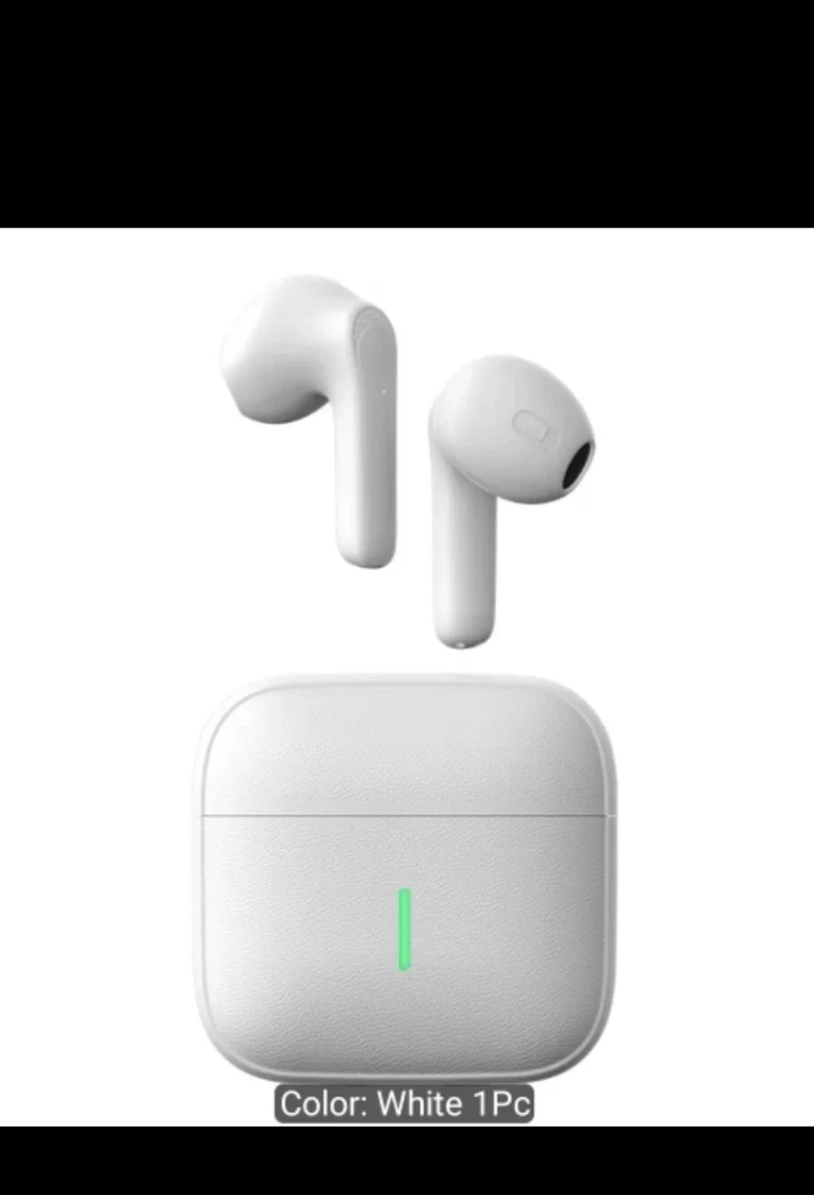 White Wireless Bluetooth Earbuds With Charging Case